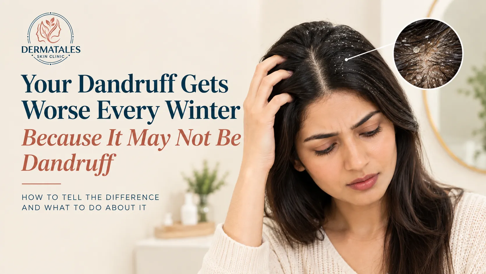 Your Dandruff Gets Worse Every Winter Because It May Not Be Dandruff - DermaTales Skin Clinic