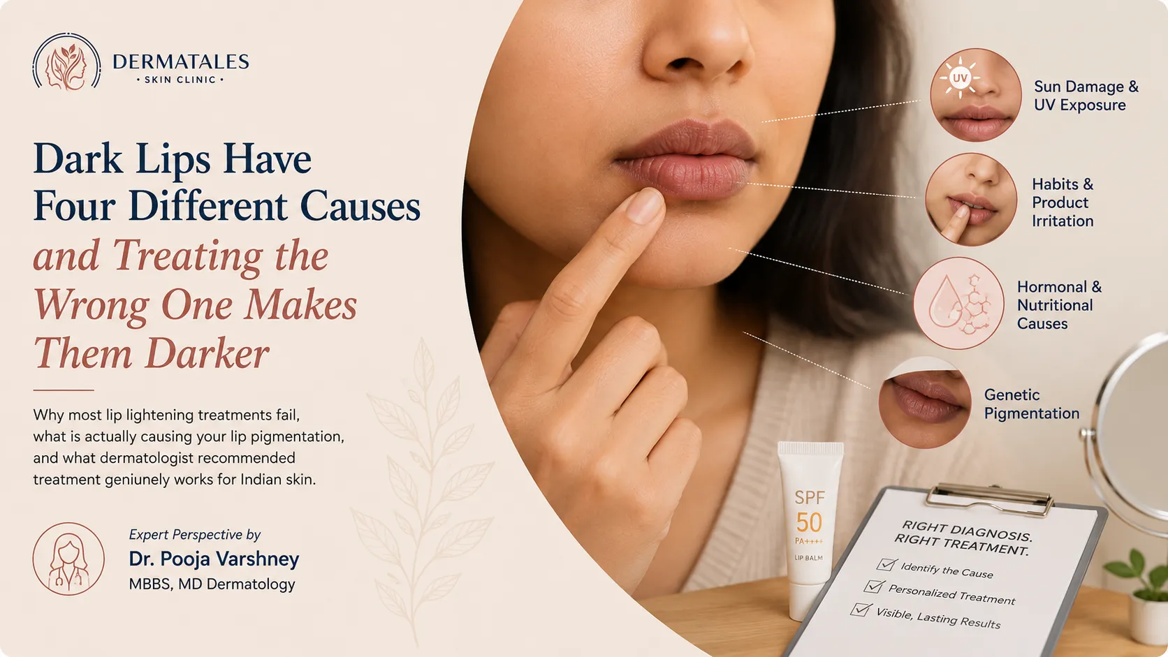 Causes of Dark Lips Explained by DermaTales