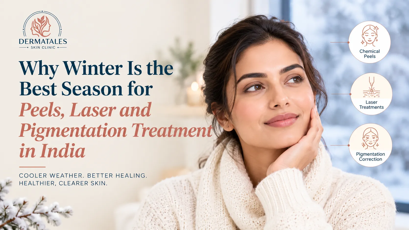 Why Winter Is the Best Season for Peels, Laser and Pigmentation Treatment in India - DermaTales Skin Clinic