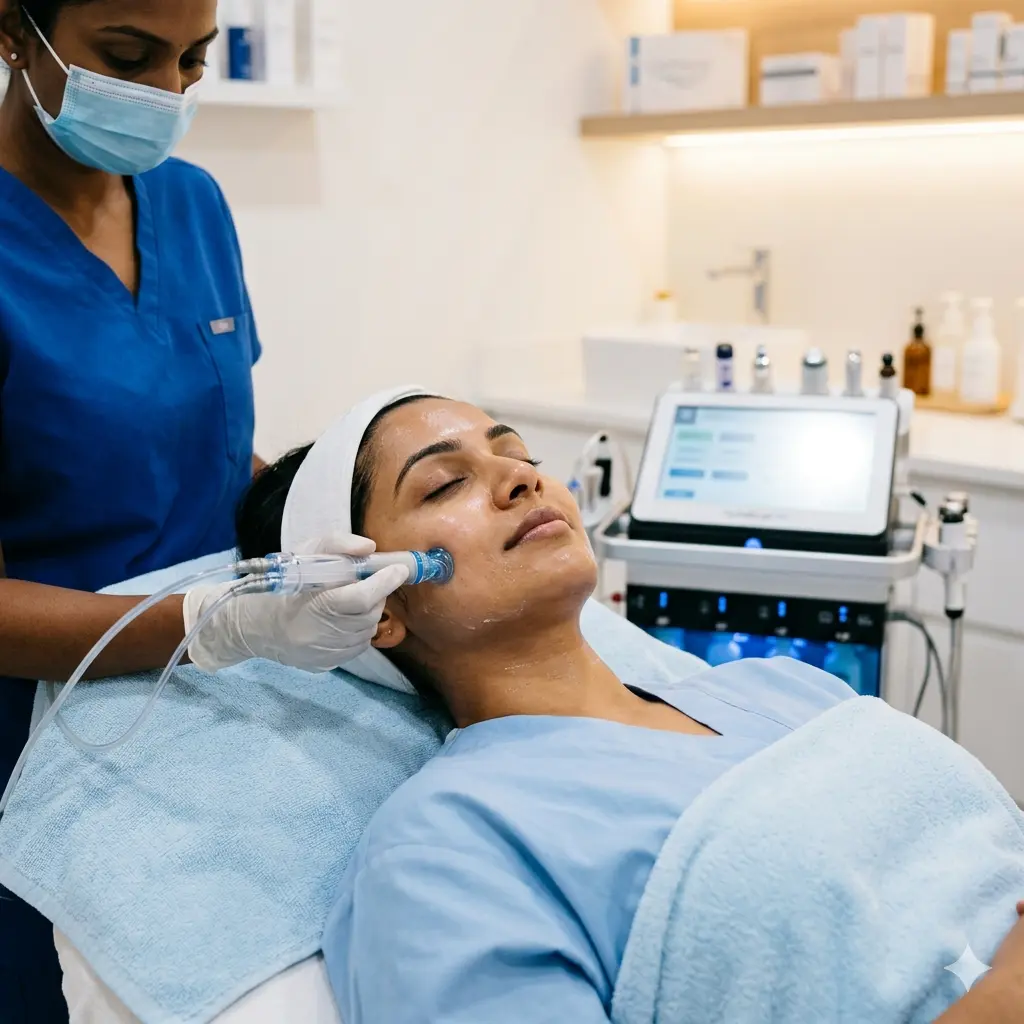 Facial Tanning Treatment at DermaTales